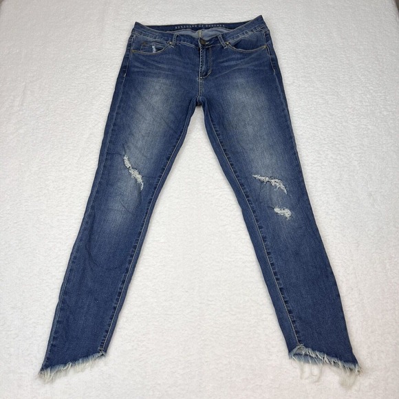 Articles Of Society Denim - Articles Of Society Women’s Blue Jeans Size 29 Skinny Frayed‎